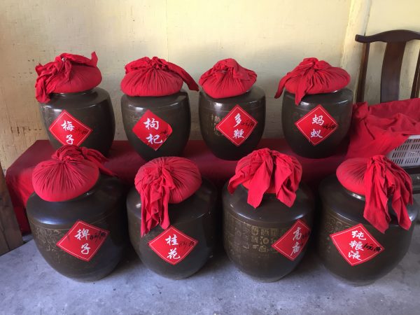 Chinese Wine Baijiu in pots