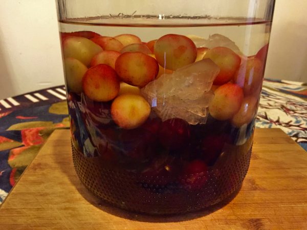 Baijiu, Fruit, Rock Sugar in a Jar