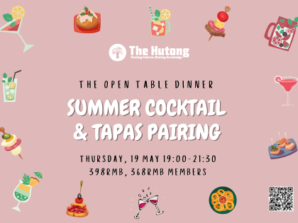 The Open Table – Summer Cocktail and Tapas Pairing Dinner