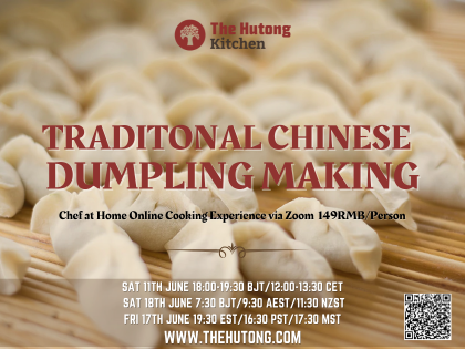 Chef at Home Online Cooking Class-Traditional Chinese Dumpling Hands on Making Class