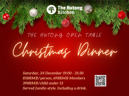 The Hutong Open Table – Christmas Eve Dinner